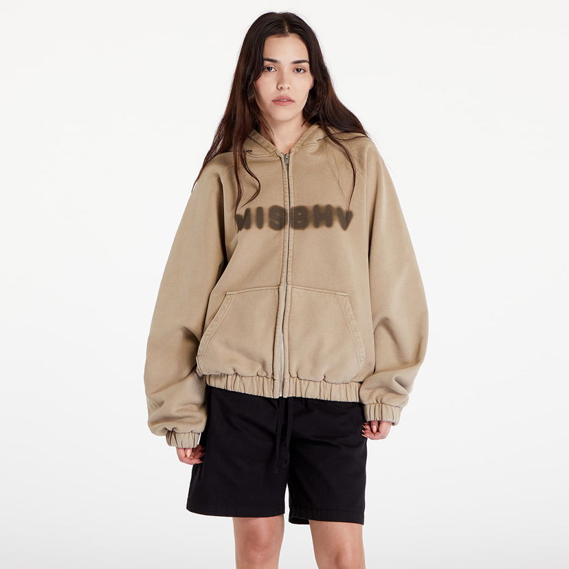 Pulover MISBHV Vintage Beige Community Zipped Hoodie UNISEX Vintage Beige Bež | 241M216