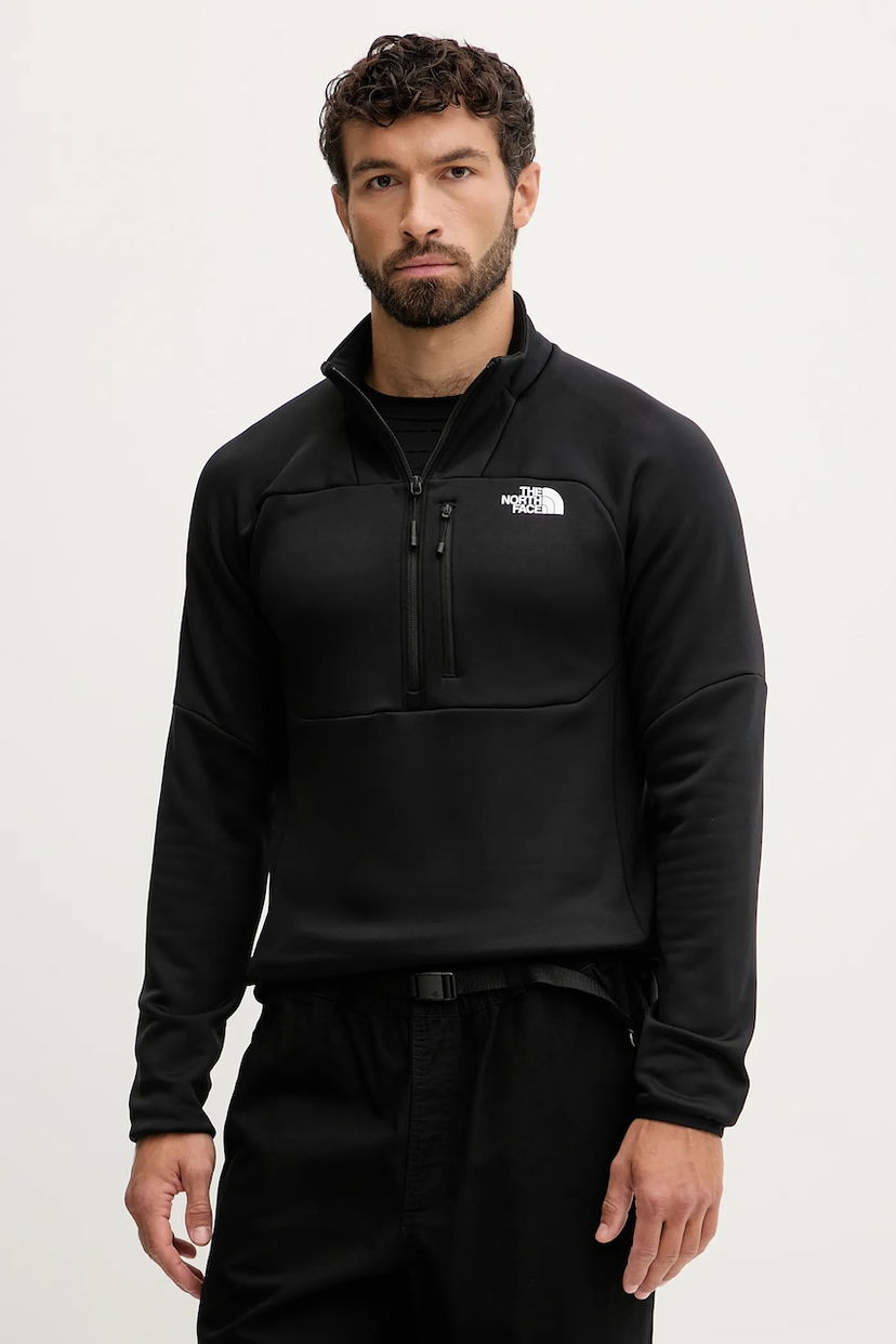 Pulover The North Face Meteora Smooth Quarter-Zip Fleece Črna | NF0A8E1MJK31