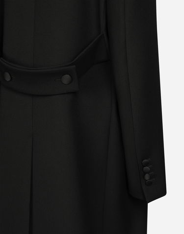 Plašči Dolce & Gabbana Long Double-breasted Tuxedo Coat Črna | F0W2HTFU272N0000, 3