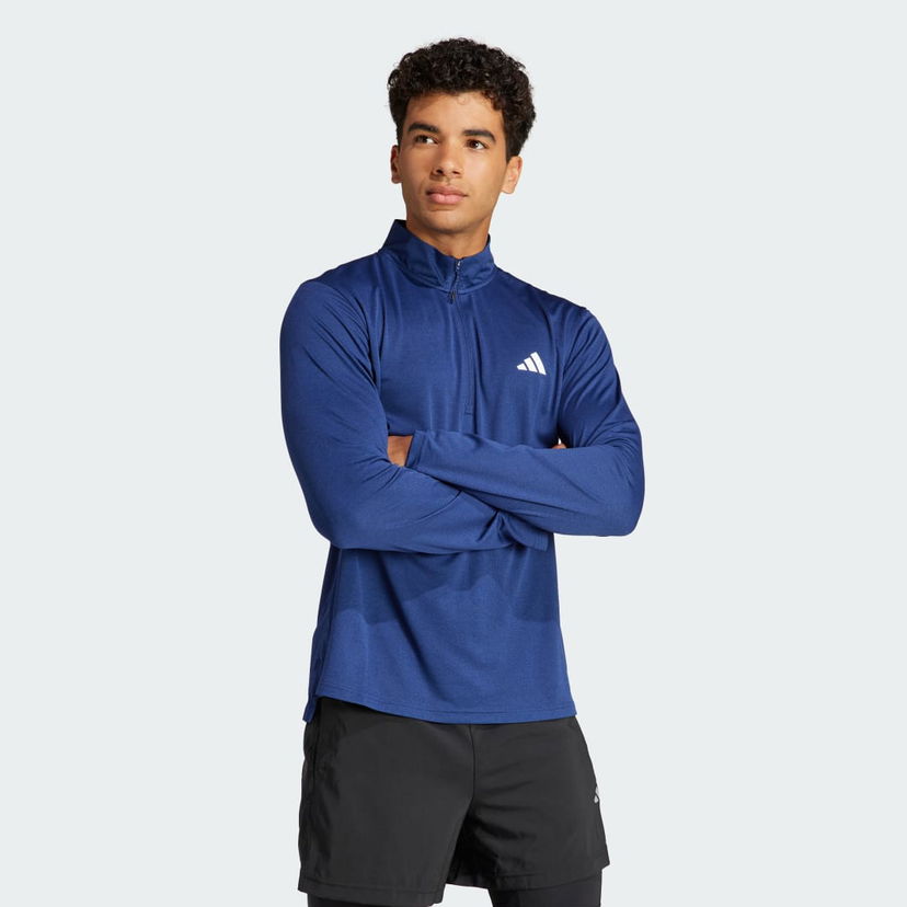 Pulover adidas Performance Training Long Sleeve Shirt Modra | IT5447