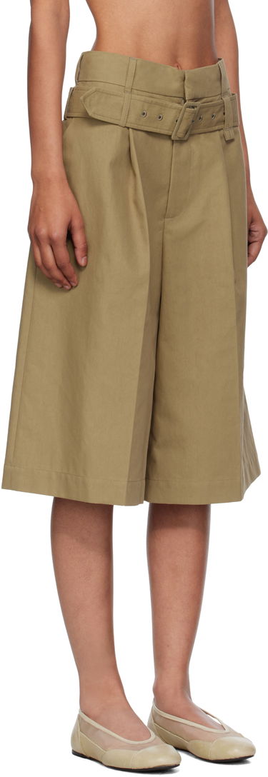 Kratke hlače Simone Rocha Simone Rocha Wide Leg Multi Belt Loop Shorts Bež | 4160 1267, 1