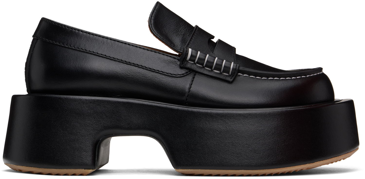 Oblačila JW Anderson JW Anderson Leather Platform Loafers Črna | FW0169-LA0020, 0