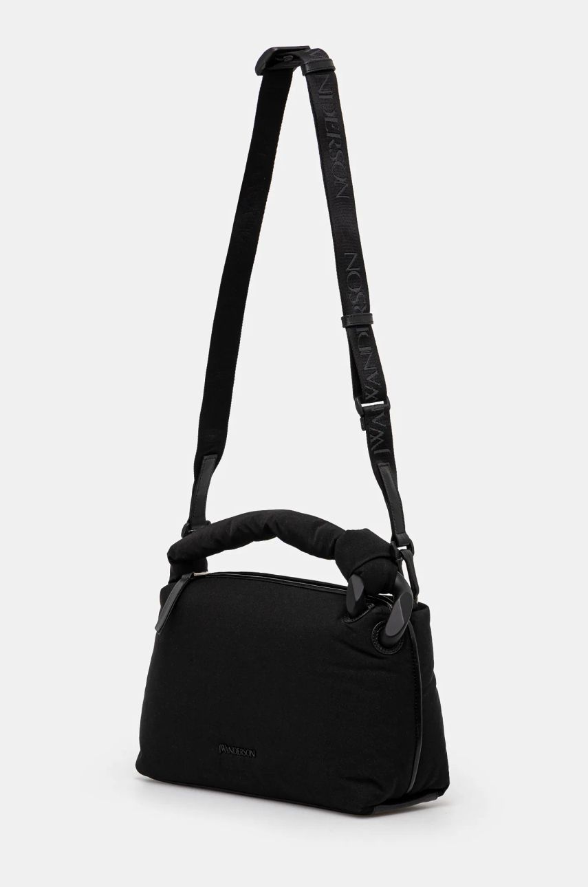 Torba za čez ramo JW Anderson JW Anderson The Jwa Puffy Corner Bag Črna | HB0640.FA0382.999, 1