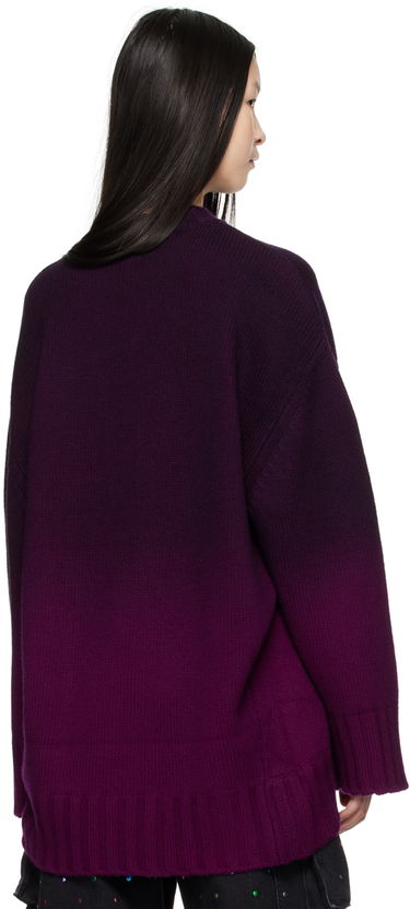 Pleteni pulover The Attico Attico Gradient Wool Sweater Lila | 248WCA360 KW046, 2