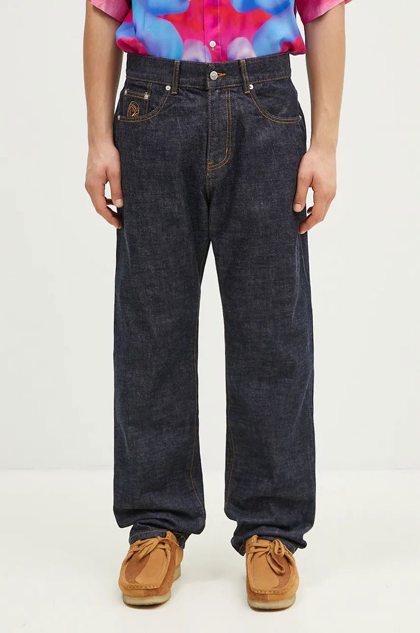 Kavbojke BILLIONAIRE BOYS CLUB Diamonds & Dollars Selvedge Denim Jeans Modra | B24316