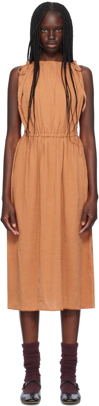 Obleke Baserange Midi Sleeveless Dress Oranžna | DRDI-CL-AU24, 0