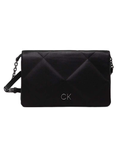 Torba za čez ramo CALVIN KLEIN Re-Lock Quilt Shoulder Bag Črna | K60K611021
