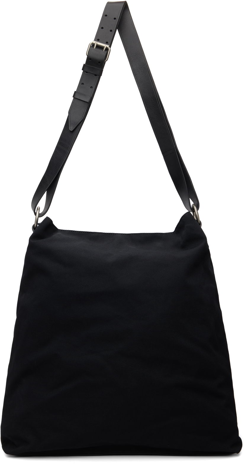 Torba za čez ramo Dries Van Noten Dries Van Noten Adjustable Leather Strap Shoulder Bag Črna | 252-021515-654