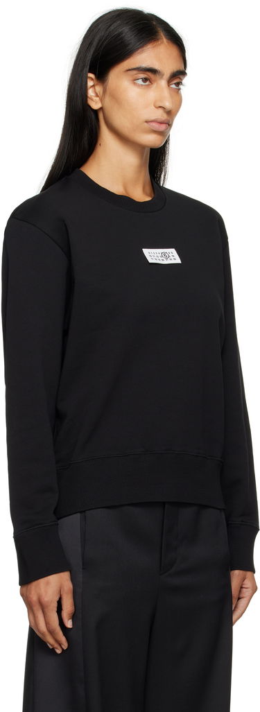 Pulover Maison Margiela MM6 Maison Margiela Logo Patch Sweatshirt Črna | S52GU0247 M25025, 1