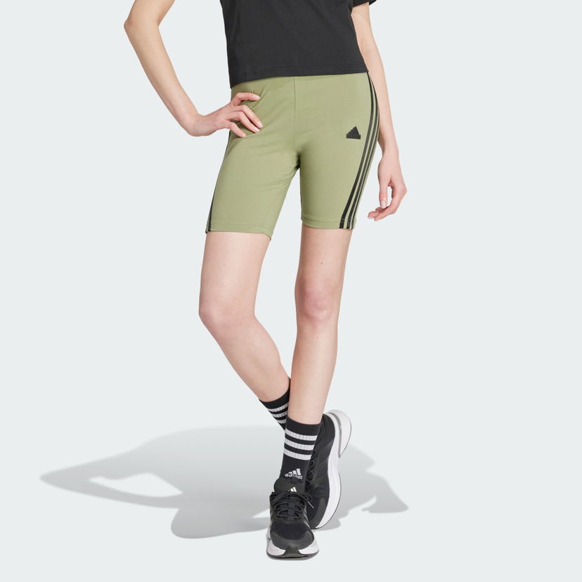 Kratke hlače adidas Performance Future Icons 3-Stripes Bike Shorts Zelena | IY8109