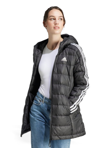 Puhovka adidas Originals Essentials 3-Stripes Črna | HZ4428