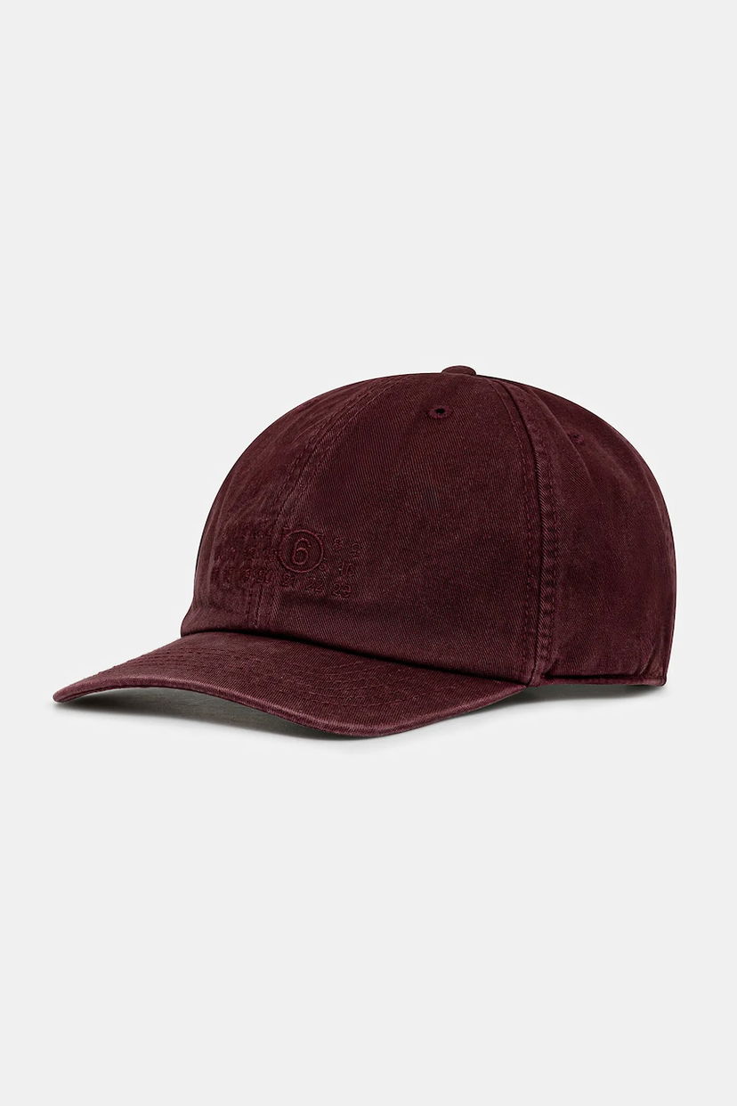 Kapa Maison Margiela MM6 Maison Margiela Baseball Cap Bordo | SH2TC0004.M35190.227