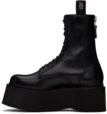 Oblačila R13 R13 Double Stack Platform Boots Črna | R13WS026-S001A, 2