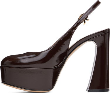 Superge in čevlji Gianvito Rossi Bessie Slingback Platform Heels Rjava | G95569-70RIC-NUI, 2