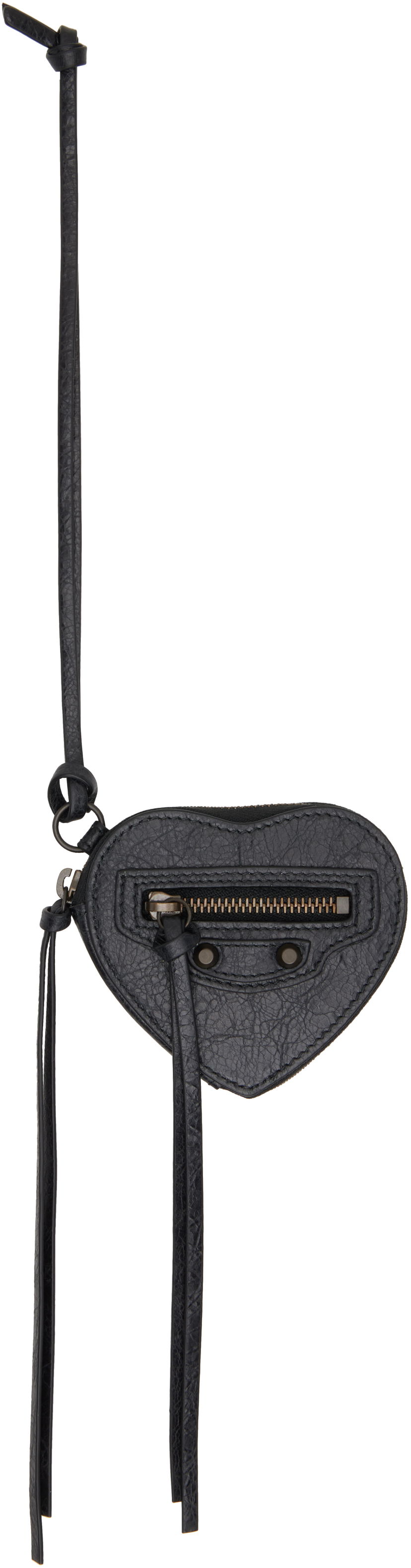 Obeski za ključe Balenciaga Balenciaga 'Le City' Heart Box Bag Charm Črna | 819666 2ABEK