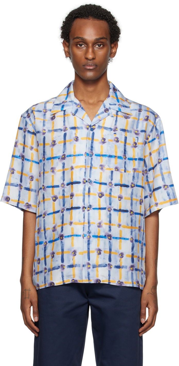 Srajce Marni Saraband Shirt Modra | CUMU0213A6 UTSG09