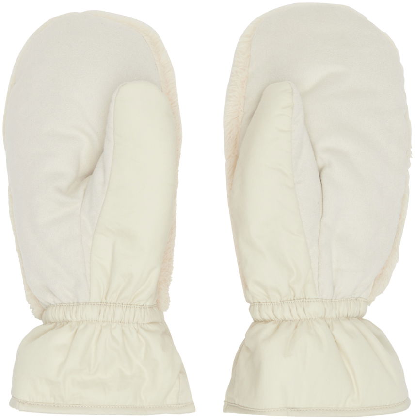 Rokavice ISABEL MARANT Faux Fur Mittens Bež | GA006XFA-B3C15A, 1