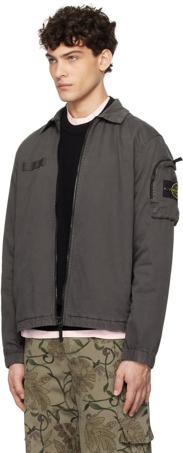 Jakna Stone Island Stone Island Organic Broken Twill 'OLD' Jacket Siva | K1S15 1200003 S0004, 3