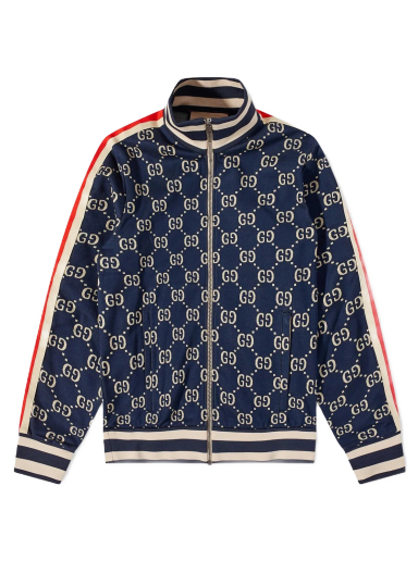 Jakna Gucci All Over GG Track Jacket Mornarica | 496919 X9V05 424