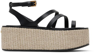 Nega čevljev Max Mara Max Mara Biarritz Platform Sandals Črna | 2345210338600, 0