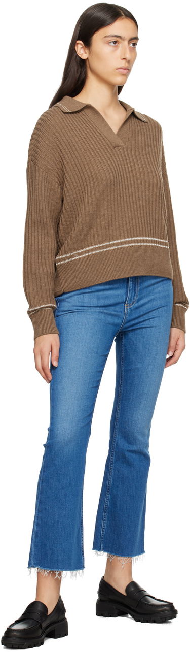 Kavbojke rag & bone Casey High-Rise Frayed Flare Jeans Modra | WDD23F2917C2C1, 3