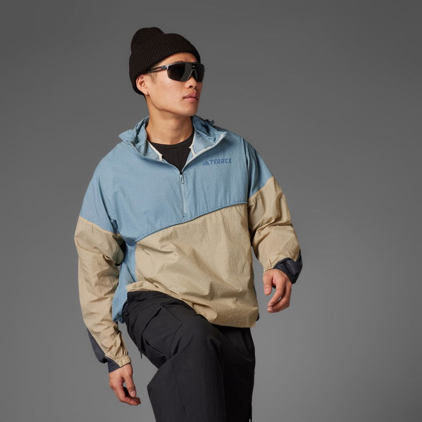 Vetrovka adidas Performance Terrex Xploric Wind Jacket Modra | JD8426