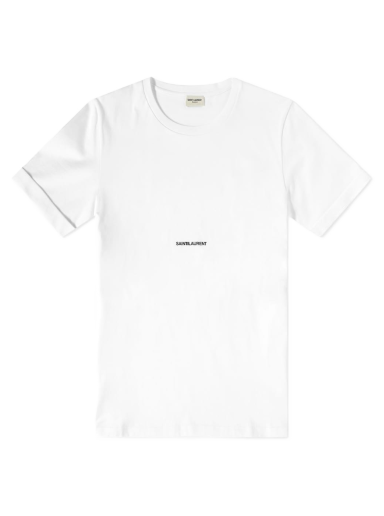 Majica Saint Laurent Archive Logo Tee Bela | 464572-YB2DQ-9000