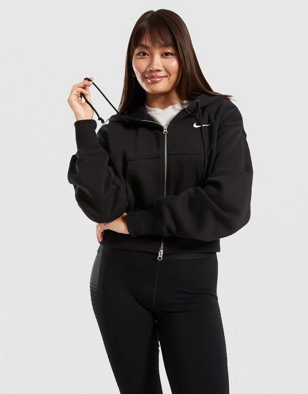 Pulover Nike Cropped Fleece Hoodie Črna | HV2426-010
