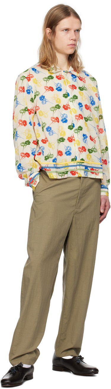 Srajce Bode Bode Flower Stamp Long Sleeve Shirt Večbarvna | MRS25SH011, 3
