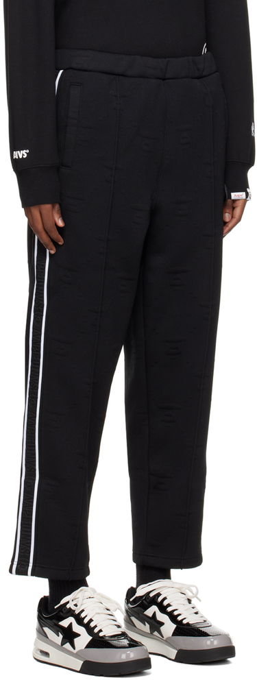 Trenirka AAPE by A Bathing Ape AAPE by A Bathing Ape Jacquard Sweatpants Črna | AAPPTMA644XXLBKX, 1