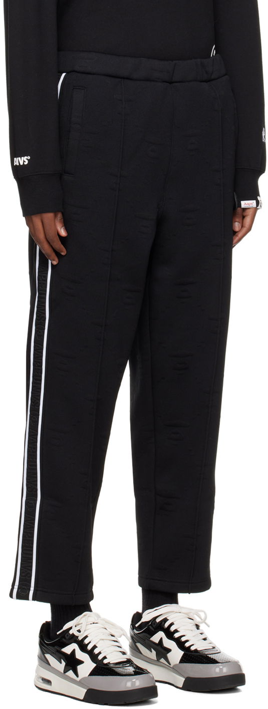 Trenirka AAPE by A Bathing Ape AAPE by A Bathing Ape Jacquard Sweatpants Črna | AAPPTMA644XXLBKX, 1