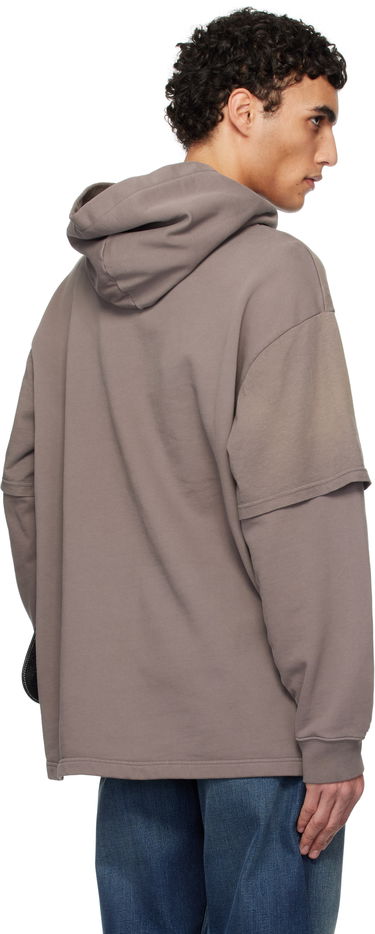 Pulover Acne Studios Acne Studios Double-Layered Hoodie Rjava | AI0160-, 2