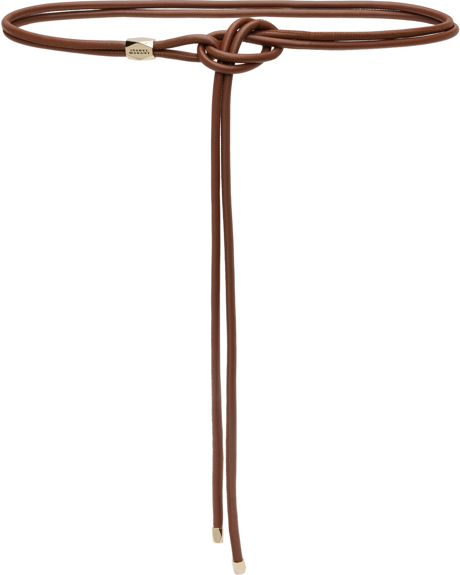 Pasovi ISABEL MARANT Silvia Knotted Leather Belt Rjava | CE213BFA-B2A02A, 0