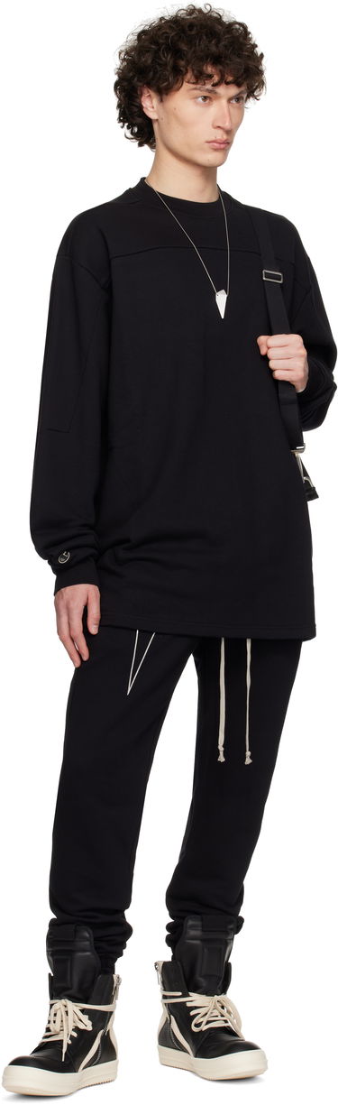 Pulover Rick Owens Rick Owens Champion Edition Girdered Sweatshirt Črna | CM01E1671 CHFE FELPA, 3