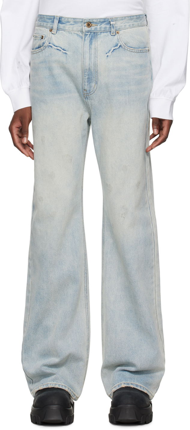 Kavbojke We11done Bootcut Denim Jeans Modra | WD-DP2-24-342-M-SK
