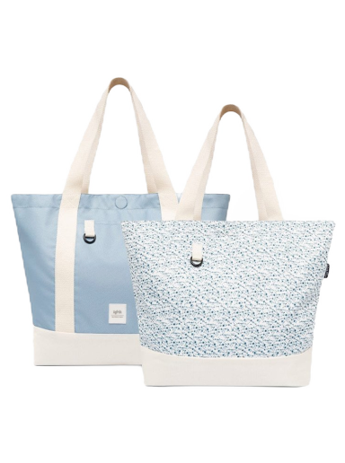 Tote bag Lefrik Strata Reversible Bag Flowers Modra | Reversible_FLR