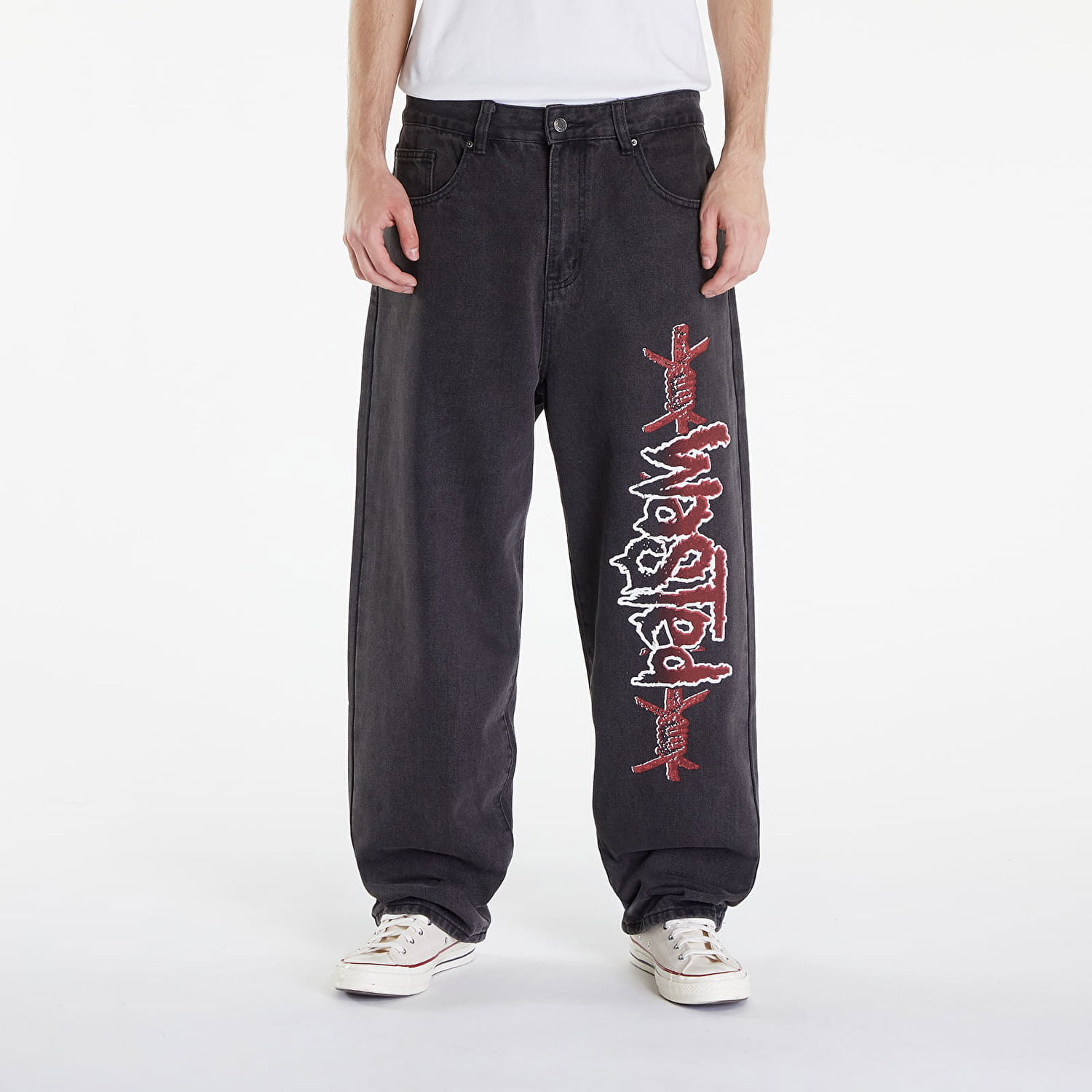 Hlače Wasted Paris Casper Pant Blind Faded Black Črna | WP_000066, 0