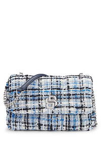 Tweed Shoulder Bag with Double B Monogram