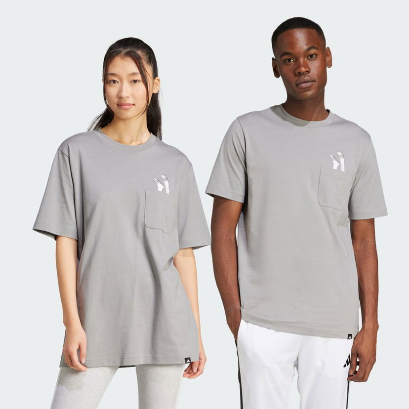 Majica adidas Performance Graphic Pocket T-Shirt Siva | JC5284