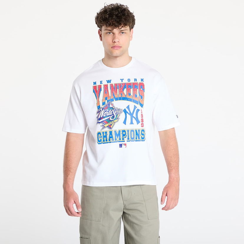 Majica New Era New Era New York Yankees World Series Oversized Tee Bela | 60667817