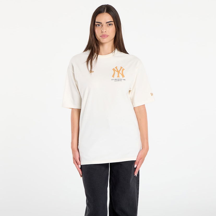 Majica New Era New Era MLB Graphic OS Tee New York Yankees Bež | 60667854