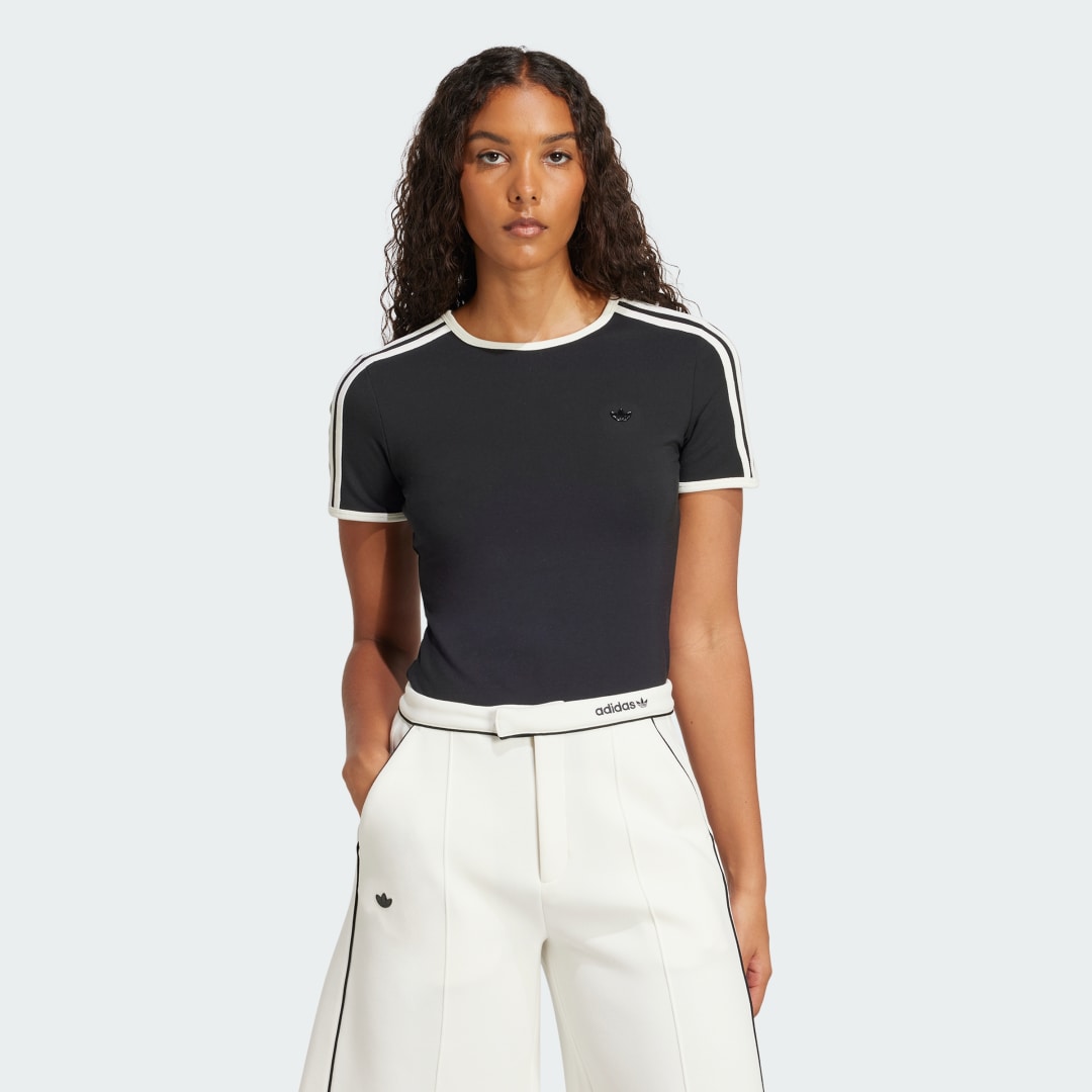 Bodi adidas Originals Premium 3-Stripes Cali T-Shirt Črna | JD5468, 0