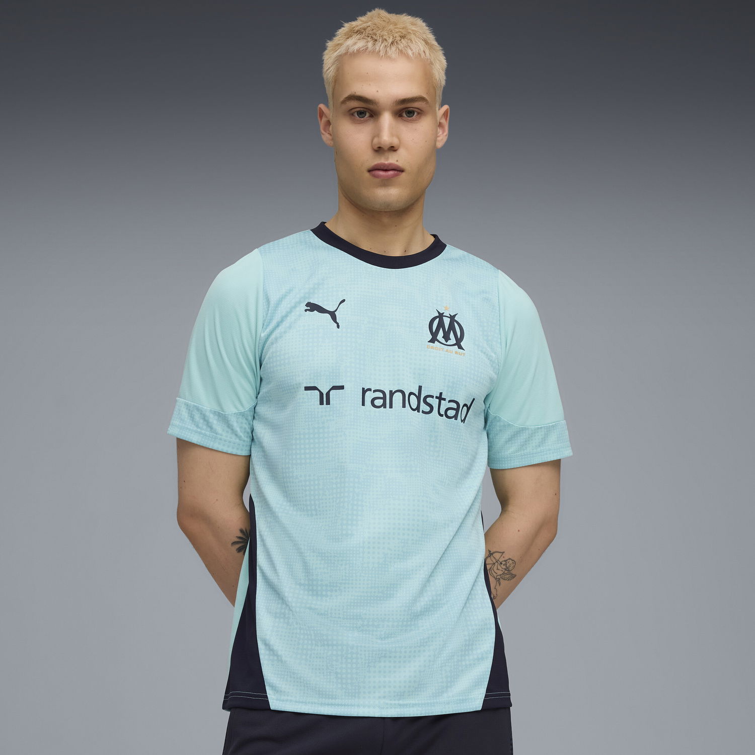 Dres Puma Olympique de Marseille Training T-Shirt Turkizna | 781531_21, 1