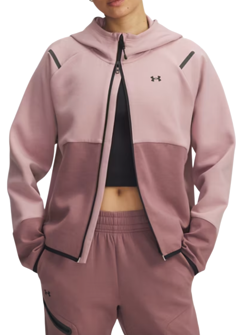 Jakna Under Armour Unstoppable Fleece Hooded Jacket Roza | 1379842-673