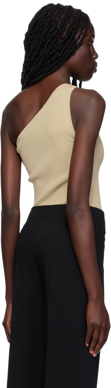 Majica brez rokavov TOTEME TOTEME Women's Single-Shoulder Tank Top Bež | 233-5183-755, 2