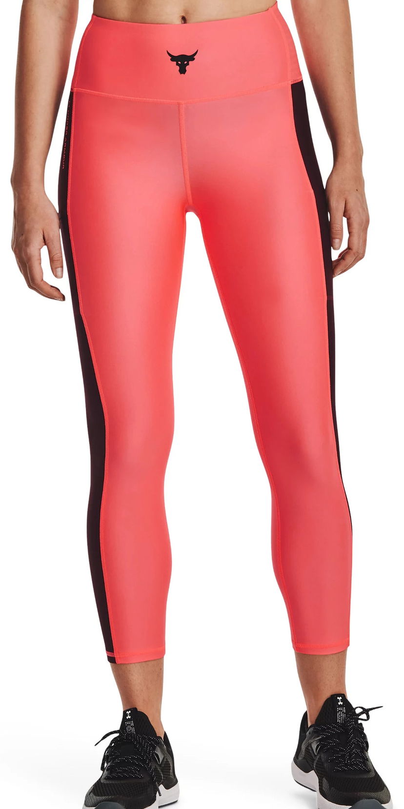 Pajkice Under Armour Project Rock High-Waisted Ankle Leggings Roza | 1373597-652