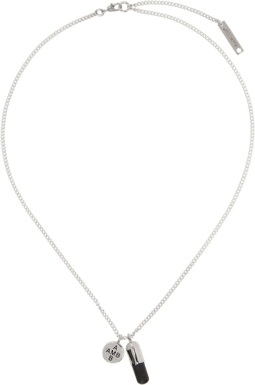 Ogrlica Ambush AMBUSH Pill Charm Necklace Kovinski | 12112110