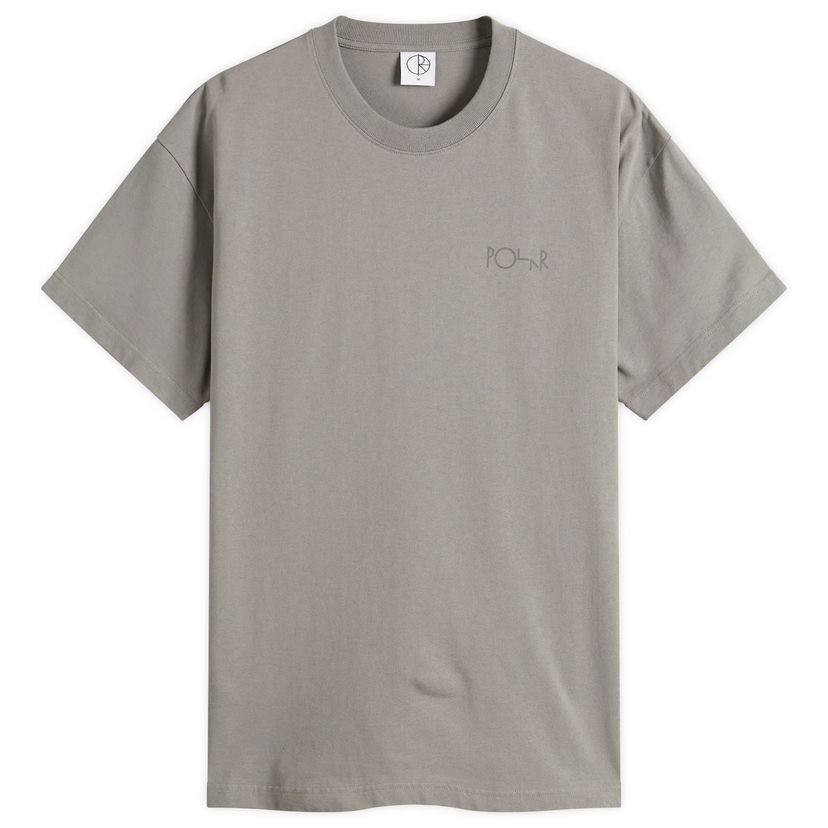 Majica Polar Skate Co. Stroke Logo Contrast T-Shirt, Size Large Siva | PSC-SU25-14-GRY