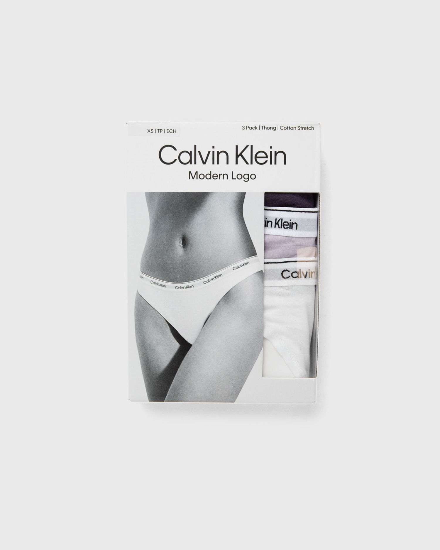 Spodnjice CALVIN KLEIN Thong 3-Pack, Size L Lila | 000QD5209EQA7, 1
