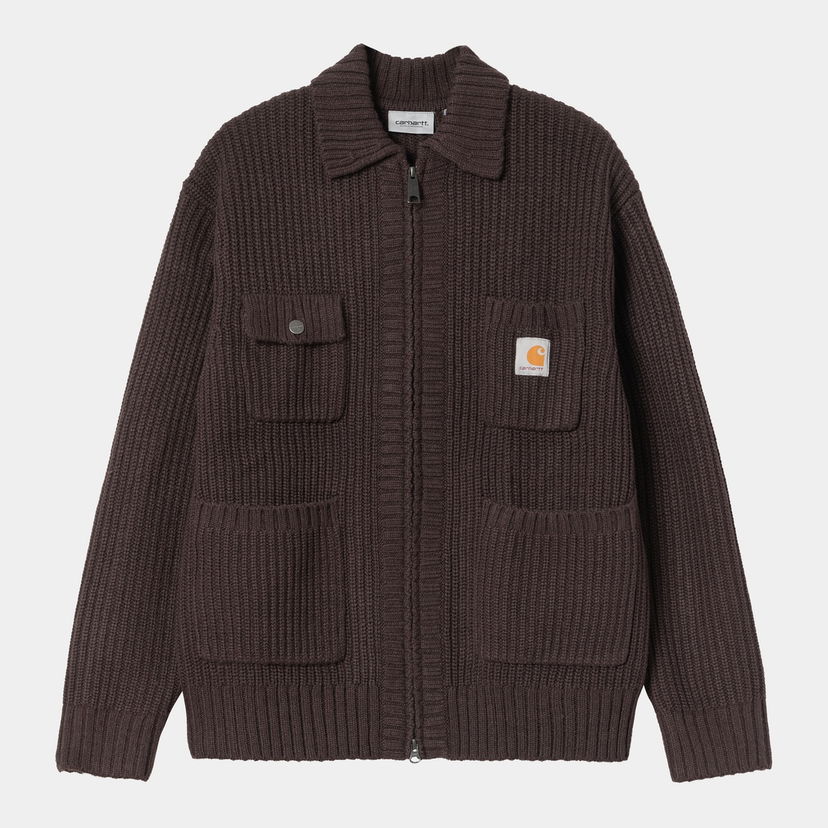 Jakna Carhartt WIP Carhartt WIP Chore Knit Jacket Rjava | I035399_9